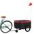Remorcă pentru biciclete, negru și roșu, 45 kg, fier GartenMobel Dekor