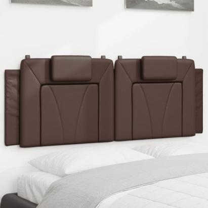 Pernă pentru tăblie pat, maro, 140 cm, piele artificială GartenMobel Dekor