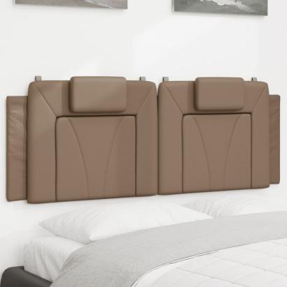 Pernă pentru tăblie de pat, cappuccino 140 cm piele artificială GartenMobel Dekor