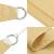 Parasolar, nisipiu, 2,5x2,5 m, 100% poliester Oxford GartenMobel Dekor