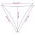 Parasolar, alb, 2x2x2 m, 100% poliester Oxford GartenMobel Dekor