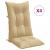 Perne scaun cu spătar înalt 4 buc. melanj bej 120x50x7cm textil GartenMobel Dekor