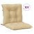 Perne scaun cu spătar mic, 4 buc. melanj bej 100x50x7 cm textil GartenMobel Dekor