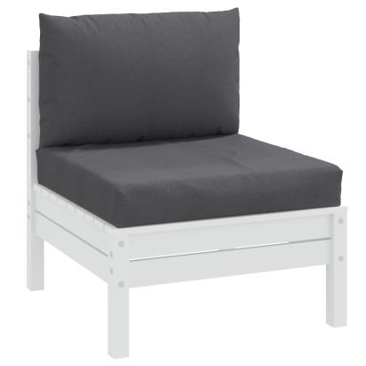 Perne de paleți, 2 buc., melanj antracit, material textil GartenMobel Dekor