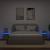 Noptiere cu lumini LED, 2 buc., gri beton, 35x39x55 cm GartenMobel Dekor