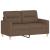 Set de canapele cu perne, 2 piese, maro, textil GartenMobel Dekor