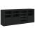 Servantă cu lumini LED, negru, 164x37x67 cm GartenMobel Dekor