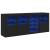 Servantă cu lumini LED, negru, 164x37x67 cm GartenMobel Dekor