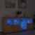 Servantă cu lumini LED, stejar sonoma, 164x37x67 cm GartenMobel Dekor