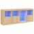 Servantă cu lumini LED, stejar sonoma, 164x37x67 cm GartenMobel Dekor