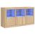 Servantă cu lumini LED, stejar sonoma, 123x37x67 cm GartenMobel Dekor