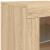 Servantă cu lumini LED, stejar sonoma, 142,5x37x67 cm GartenMobel Dekor