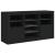 Servantă cu lumini LED, negru, 123x37x67 cm GartenMobel Dekor