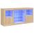 Servantă cu lumini LED, stejar sonoma, 142,5x37x67 cm GartenMobel Dekor