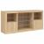 Servantă cu lumini LED, stejar sonoma, 142,5x37x67 cm GartenMobel Dekor