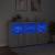 Servantă cu lumini LED, gri sonoma, 181,5x37x100 cm GartenMobel Dekor
