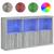 Servantă cu lumini LED, gri sonoma, 181,5x37x100 cm GartenMobel Dekor