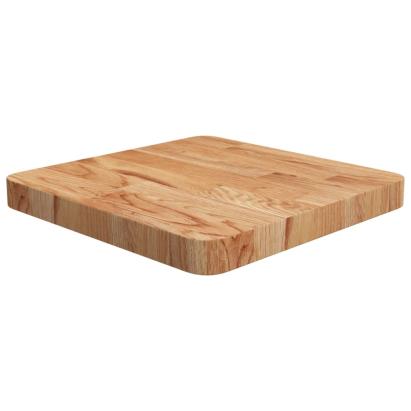 Blat masă pătrat maro deschis 40x40x4 cm lemn stejar tratat GartenMobel Dekor