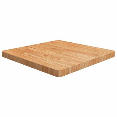 Blat masă pătrat maro deschis 60x60x4 cm lemn stejar tratat GartenMobel Dekor