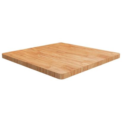 Blat masă pătrat maro deschis 80x80x4 cm lemn stejar tratat GartenMobel Dekor