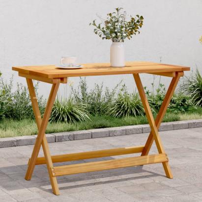 Masă de grădină pliabilă, 90x52,5x65 cm, lemn masiv de acacia GartenMobel Dekor