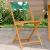 Scaune bistro 2 buc., model frunze, lemn masiv acacia textil GartenMobel Dekor