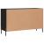 Dulap, negru, 100x36x60 cm, lemn compozit GartenMobel Dekor