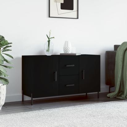 Dulap, negru, 100x36x60 cm, lemn compozit GartenMobel Dekor