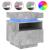 Noptiere cu lumini LED, 2 buc., gri beton, 40x39x48,5 cm GartenMobel Dekor