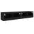 Comode TV de perete cu lumini LED, 2 buc., negru, 80x35x31 cm GartenMobel Dekor