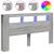 Tăblie de pat cu LED, gri sonoma, 160x18,5x103,5 cm, lemn GartenMobel Dekor