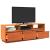 Dulap TV, maro ceruit, 140x37x50 cm, lemn masiv de pin GartenMobel Dekor