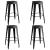 Set mobilier de bar, 5 piese, negru GartenMobel Dekor