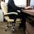 Scaun de birou, Malatec, cu suport pentru picioare, rotativ, piele ecologica, crem, 65x102/110 cm GartenVIP DiyLine