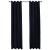 Draperii opace cu inele, 2 buc., negru, 140 x 225 cm, catifea GartenMobel Dekor