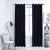 Draperii opace cu inele, 2 buc., negru, 140 x 225 cm, catifea GartenMobel Dekor