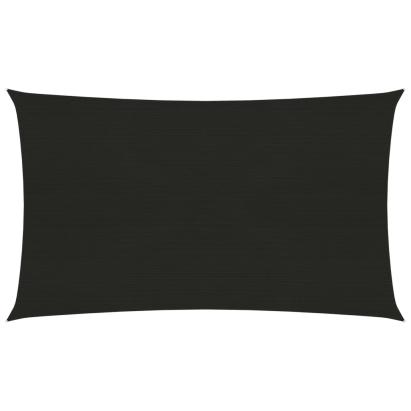 Pânză parasolar, negru, 2,5x5 m, HDPE, 160 g/m² GartenMobel Dekor