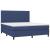 Pat box spring cu saltea, albastru, 180x200 cm, material textil GartenMobel Dekor