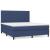 Pat box spring cu saltea, albastru, 180x200 cm, material textil GartenMobel Dekor