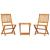 Set mobilier grădină pliabil, 3 piese, lemn masiv acacia GartenMobel Dekor