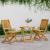 Set mobilier grădină pliabil, 3 piese, lemn masiv acacia GartenMobel Dekor