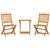 Set mobilier grădină pliabil, 3 piese, lemn masiv acacia GartenMobel Dekor