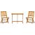 Set mobilier grădină pliabil, 3 piese, lemn masiv acacia GartenMobel Dekor