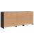 Dulap cu lumini LED, negru, 162x37x67 cm GartenMobel Dekor