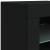 Dulap cu lumini LED, negru, 162x37x67 cm GartenMobel Dekor