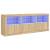 Dulap cu lumini LED, stejar sonoma, 181,5x37x67 cm GartenMobel Dekor