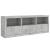 Dulap cu lumini LED, gri beton, 181,5x37x67 cm GartenMobel Dekor
