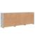 Dulap cu lumini LED, gri beton, 181,5x37x67 cm GartenMobel Dekor
