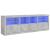 Dulap cu lumini LED, gri beton, 202x37x67 cm GartenMobel Dekor