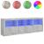 Dulap cu lumini LED, gri beton, 202x37x67 cm GartenMobel Dekor
